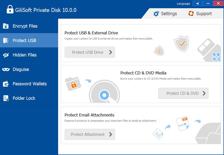 برنامج GiliSoft Private Disk - برامج حماية الملفات والبيانات