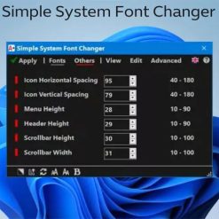 Simple System Font Changer