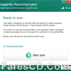 أداة كاسبر للحماية من فيروسات الفيدية | Kaspersky RectorDecryptor