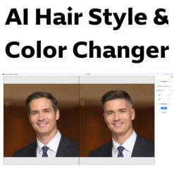 برنامج AI Hair Style & Color Changer لتغير تسريحات وألوان الشعر فى الصور