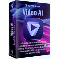 برنامج تحسين جودة الفيديو بالذكاء الاصطناعي Topaz Video AI 2023 مفعل