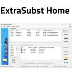 تحميل برنامج ExtraSubst Home لعمل نسخ احتياطى للمجلدت والأقراص