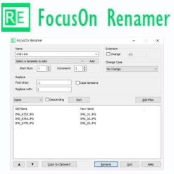 تحميل برنامج FocusOn Renamer لإعادة تسمية املفات بسهولة