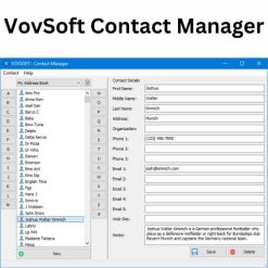 تحميل برنامج VovSoft Contact Manager لإدارة جهات الاتصال