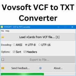 تحميل برنامج Vovsoft VCF to TXT Converter لتحويل جهات الاتصال إلى ملف نصى