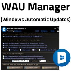 تحميل برنامج WAU Manager (Windows Automatic Updates) للتحكم فى تحديثات الويندوز